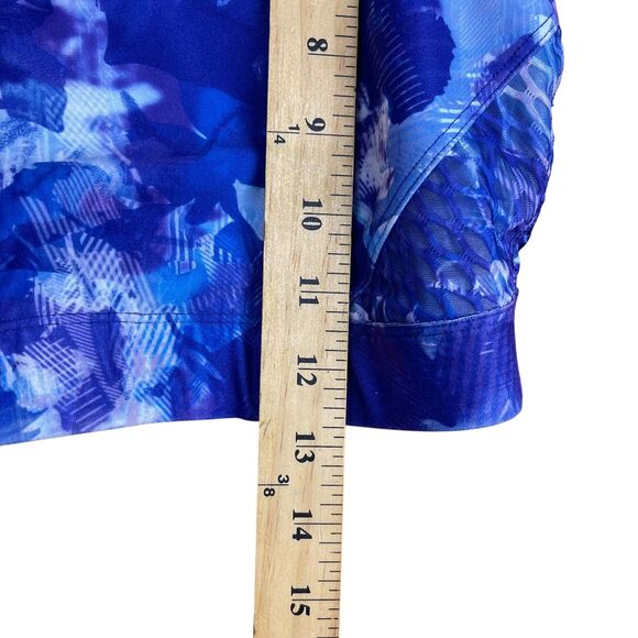 Peloton Wear It To Heart Set Womens Small Blue Purple Biker Shorts Sports Bra - Picture 10 of 13